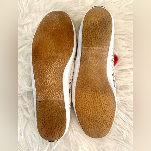 KEDS Women’s White Sugar Skull Squiggles Lo-Rise Sneakers! Cute! Sz 7! - Picture 5 of 6